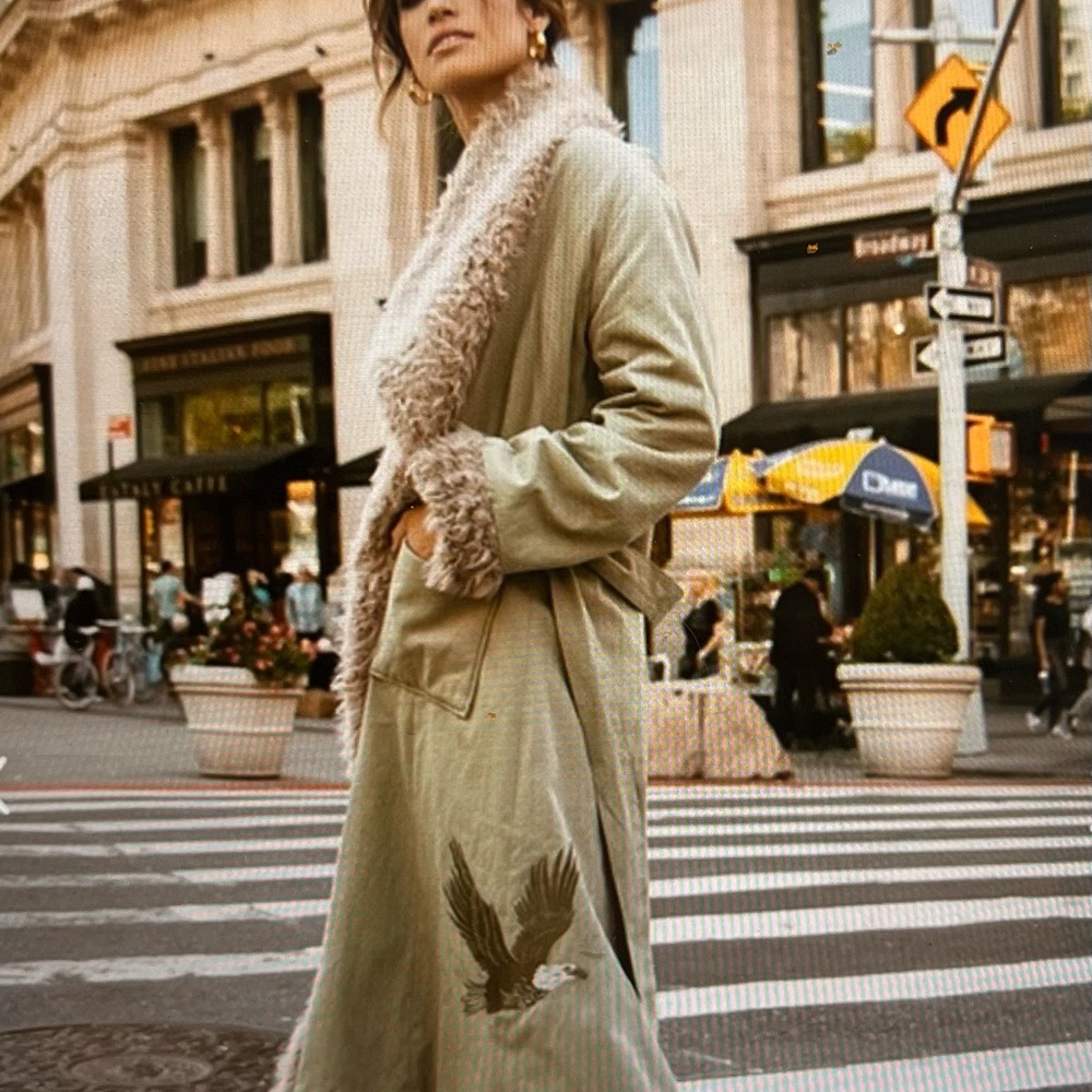 Spell and the Gypsy Long Green coat size S/M